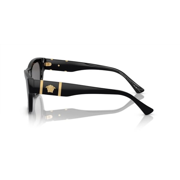 A0901Z New VERSACE Black Polarised Square VE4457 GB1/81 Sunglasses Women - Picture 3 of 6